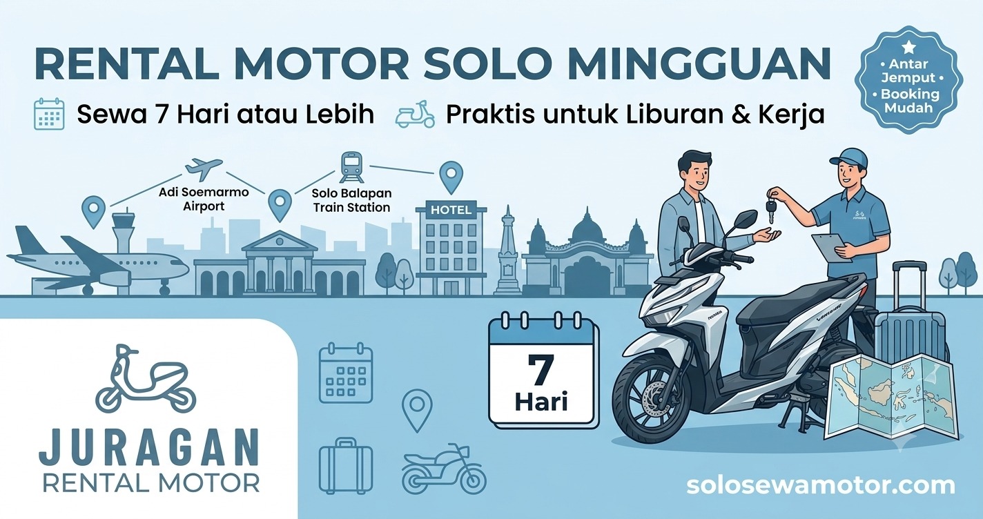 Rental Motor Solo Mingguan, Solusi Praktis untuk Sewa 7 Hari atau Lebih