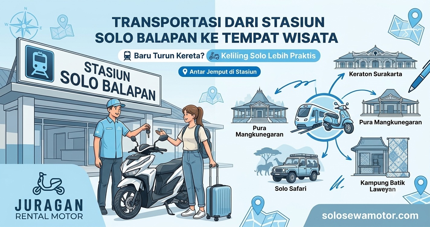 Transportasi dari Stasiun Solo Balapan ke Tempat Wisata, Mana yang Paling Praktis?
